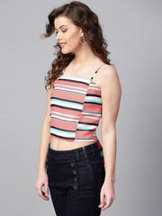 Women Striped Fitted Top