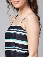 Women Striped Fitted Top